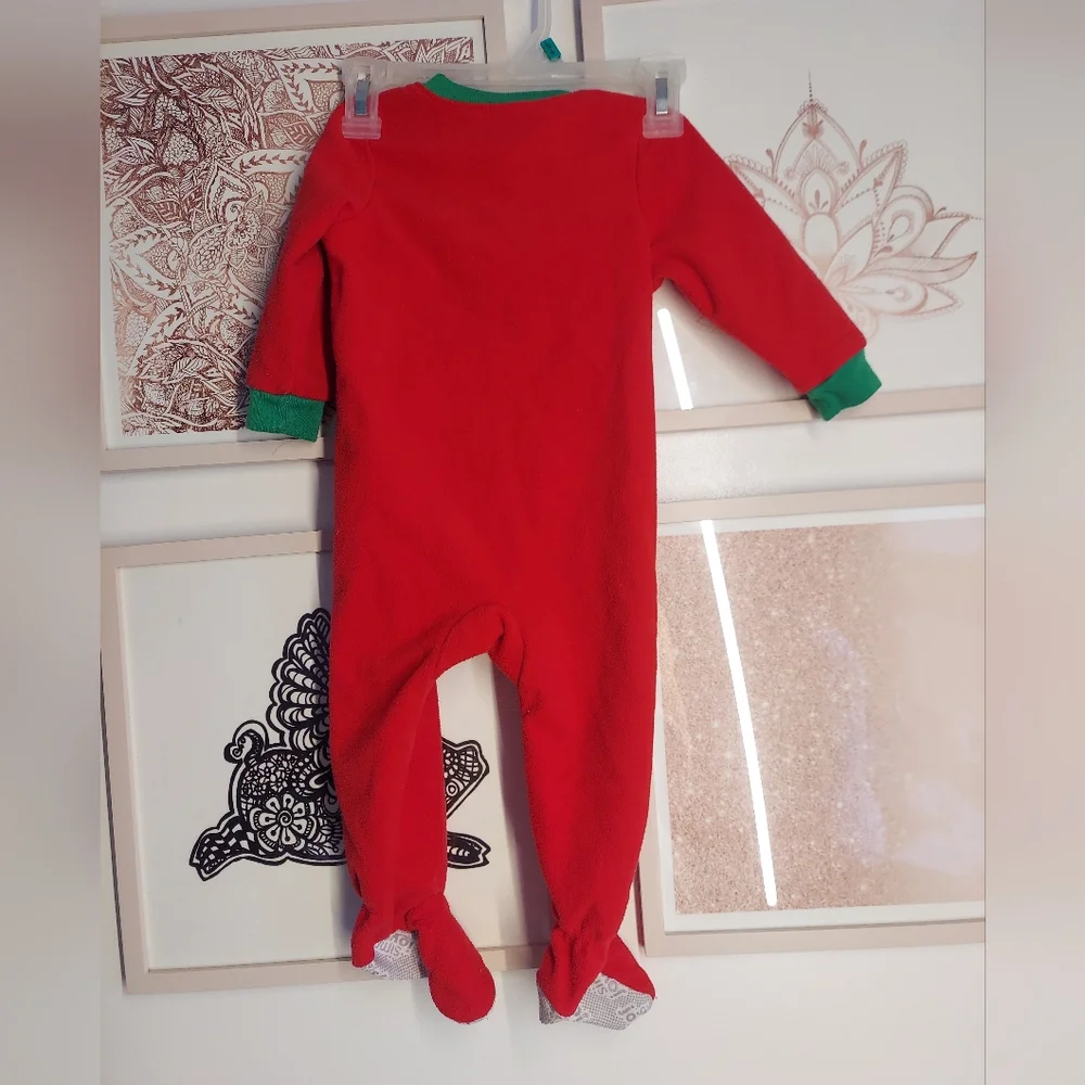4 Carter's Christmas sleepers,  12 months